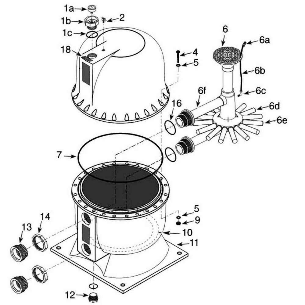 sta rite pool filter parts diagram