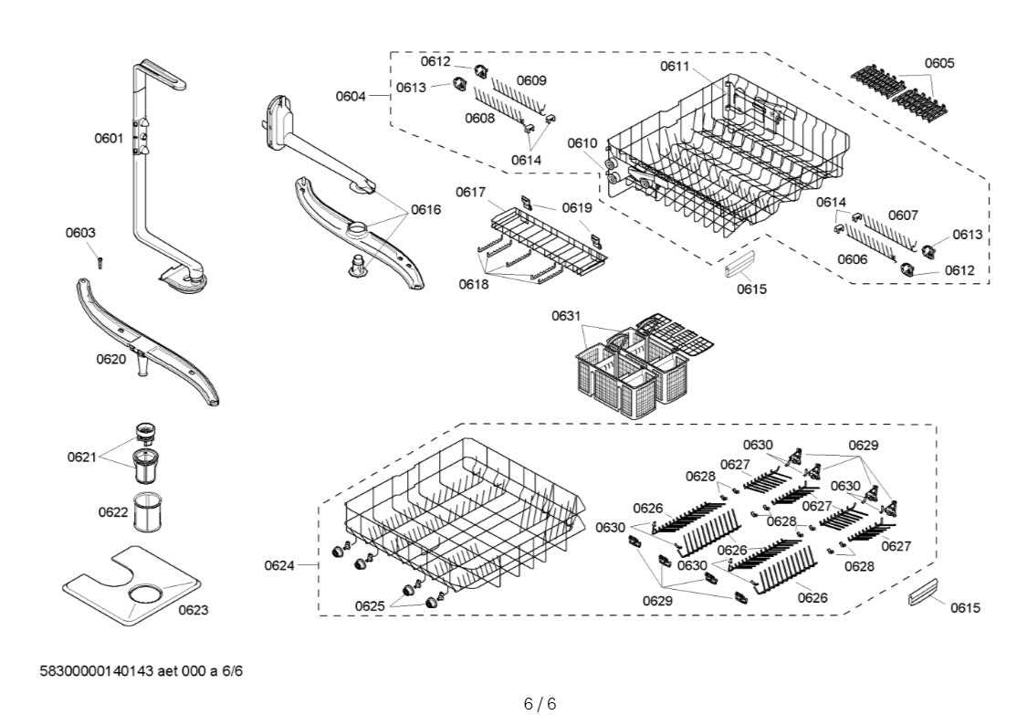 bosch dishwasher parts diagram