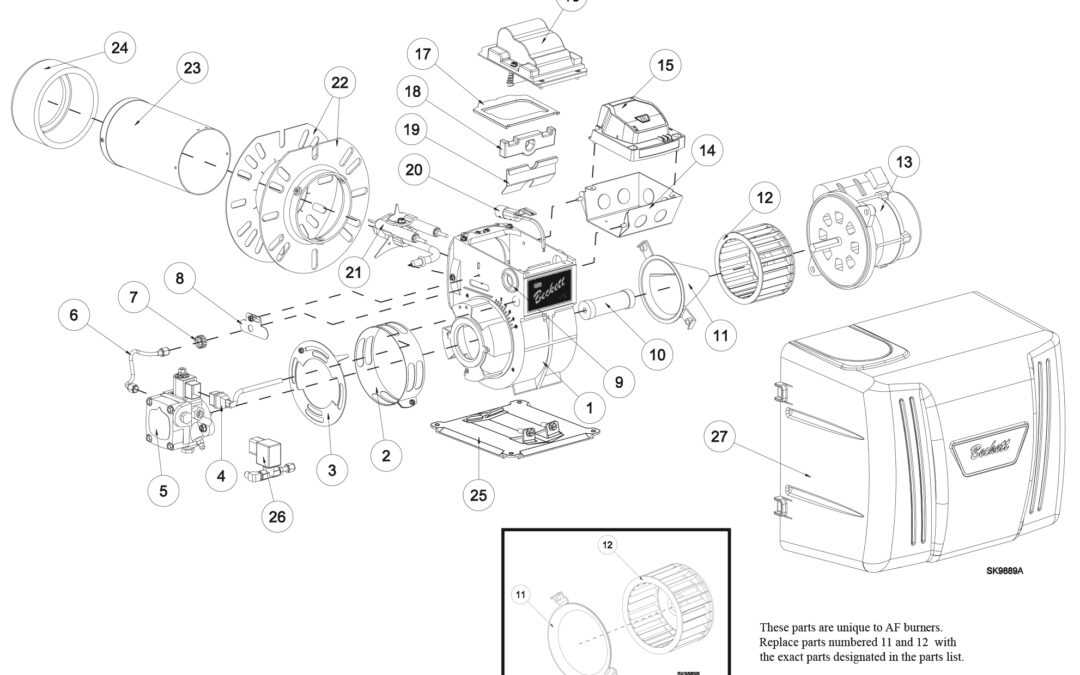 beckett oil burner parts diagram