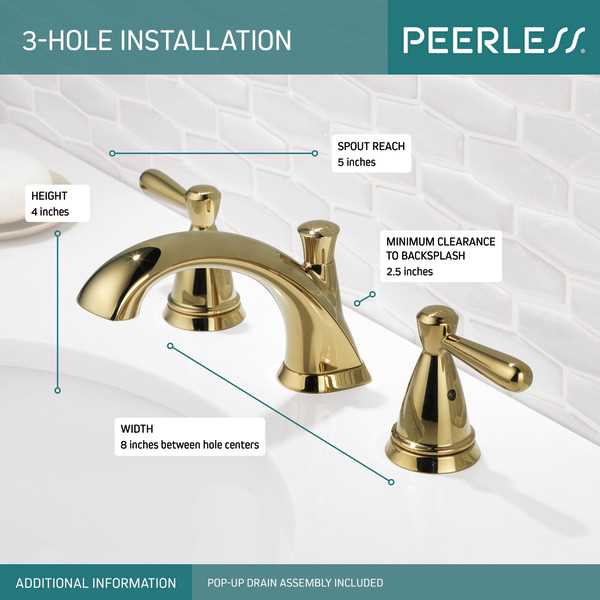 peerless bathroom faucet parts diagram