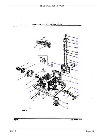 ferguson te20 parts diagram