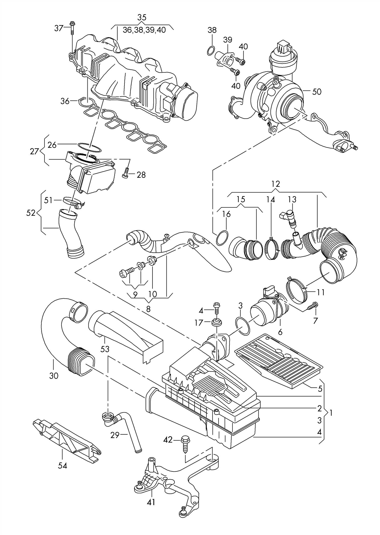 audi a3 engine parts diagram