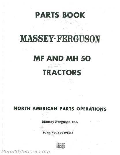 massey ferguson 50 parts diagram