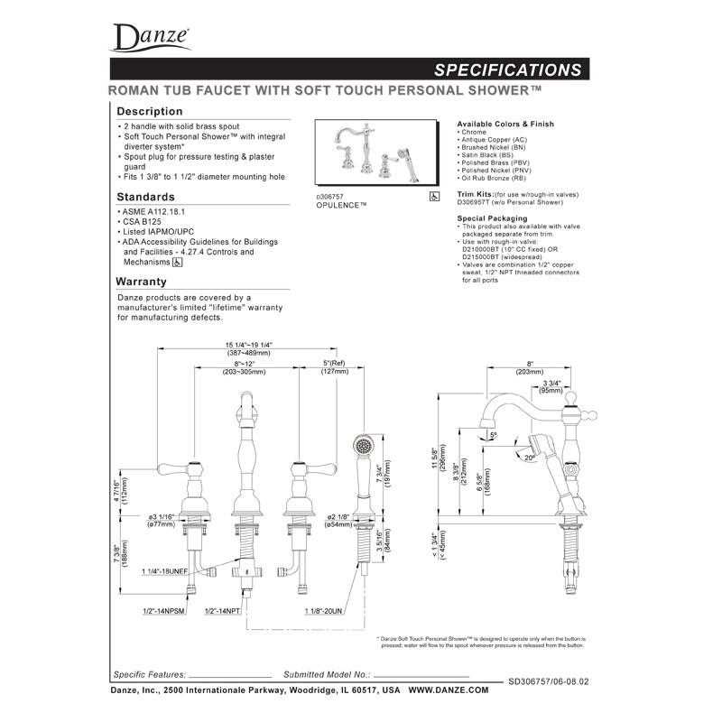 danze kitchen faucet parts diagram