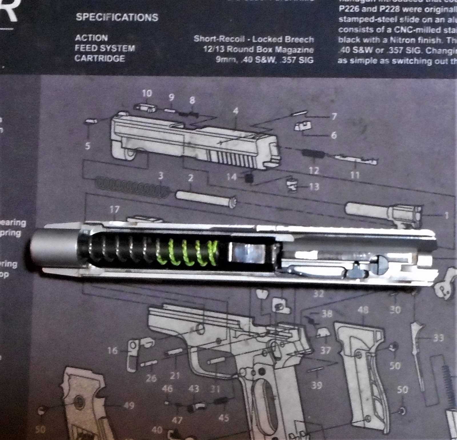 sig sauer p220 parts diagram