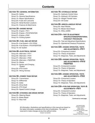 john deere f911 parts diagram