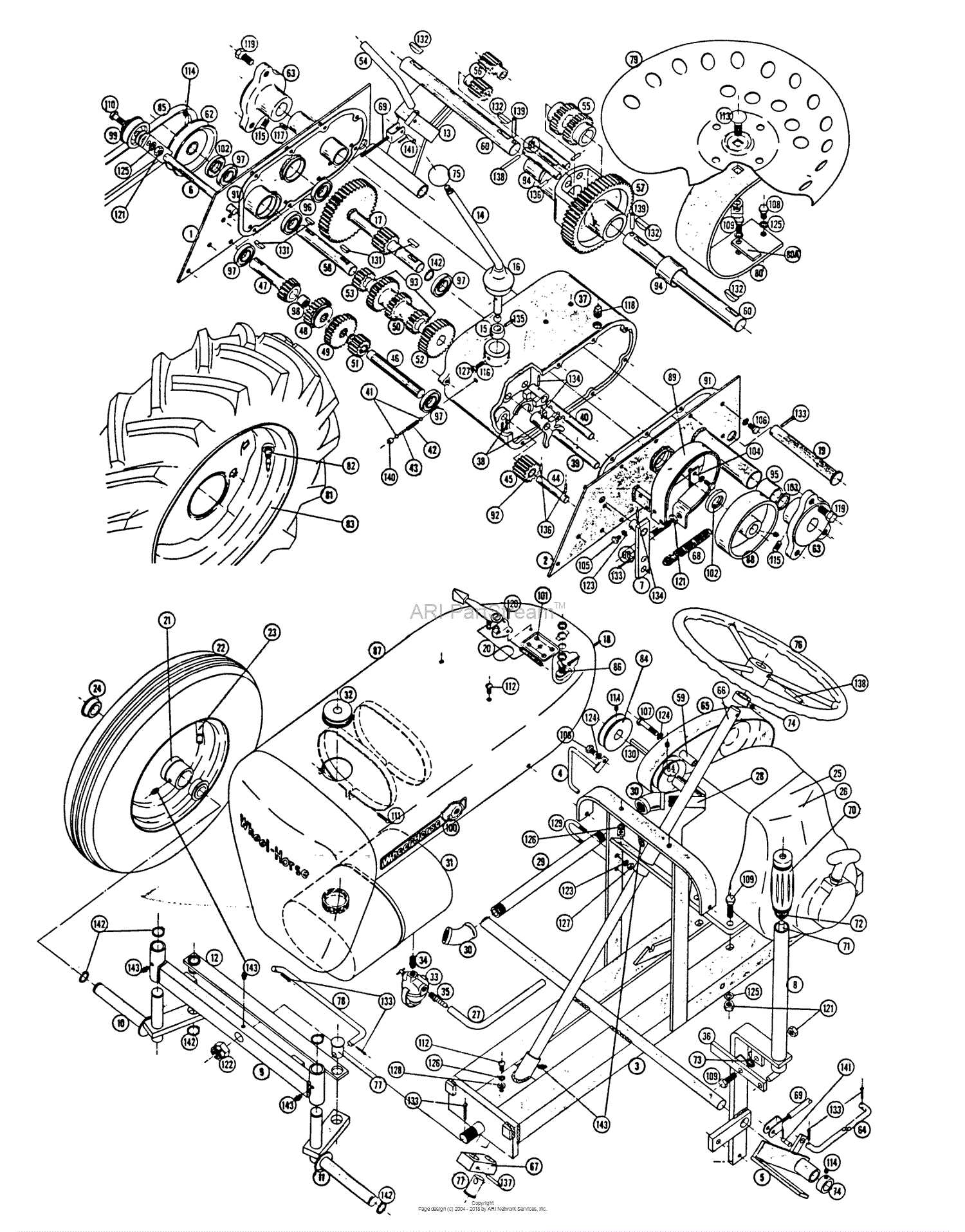 parts of a tractor diagram