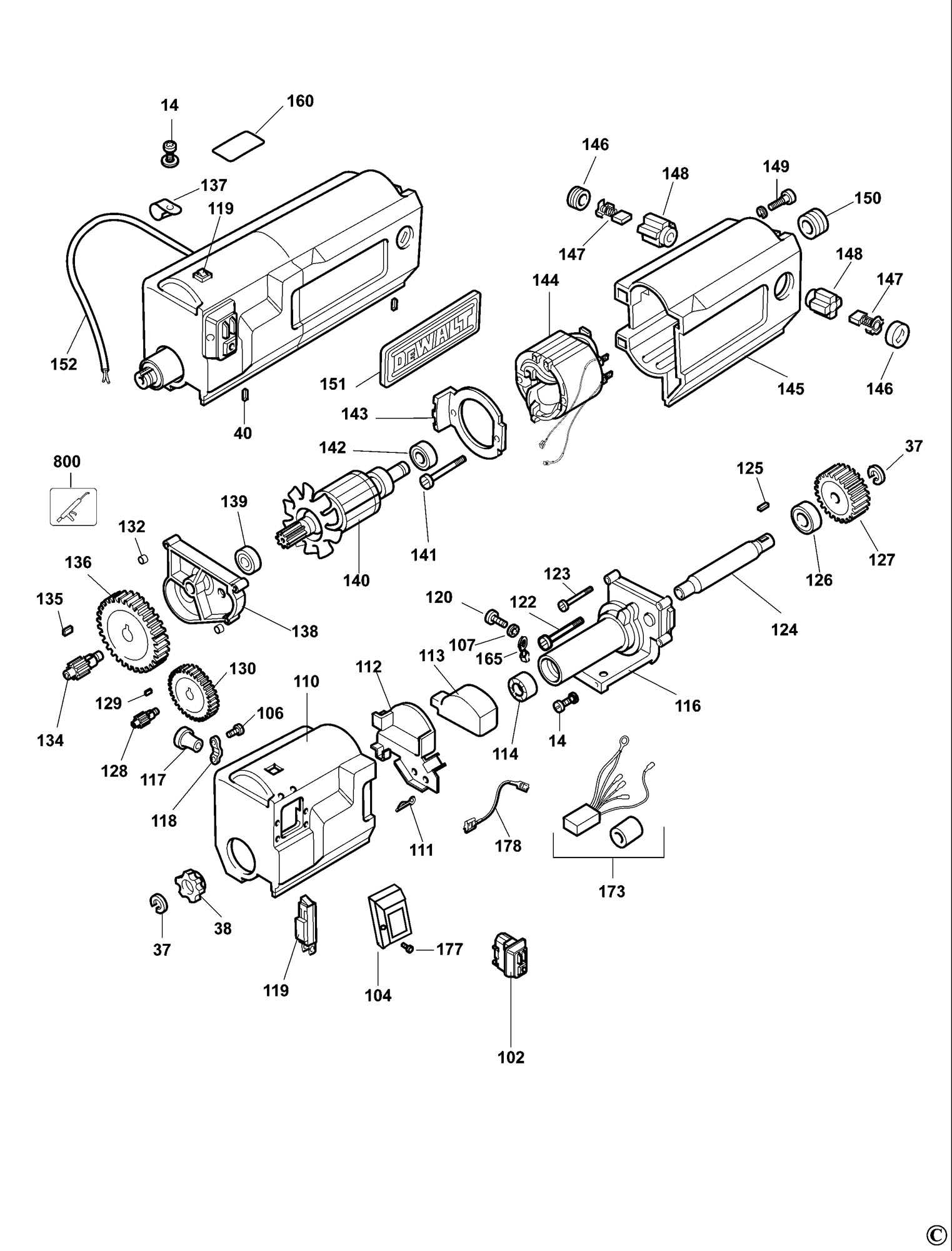 dewalt 735 parts diagram