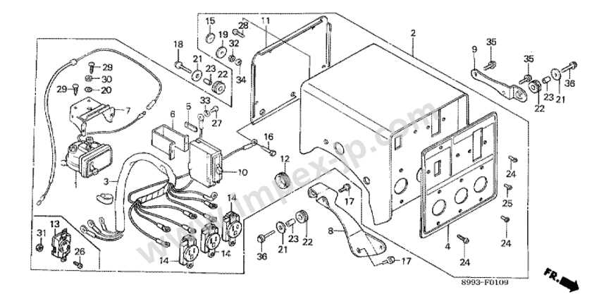 honda generator eu3000is parts diagram