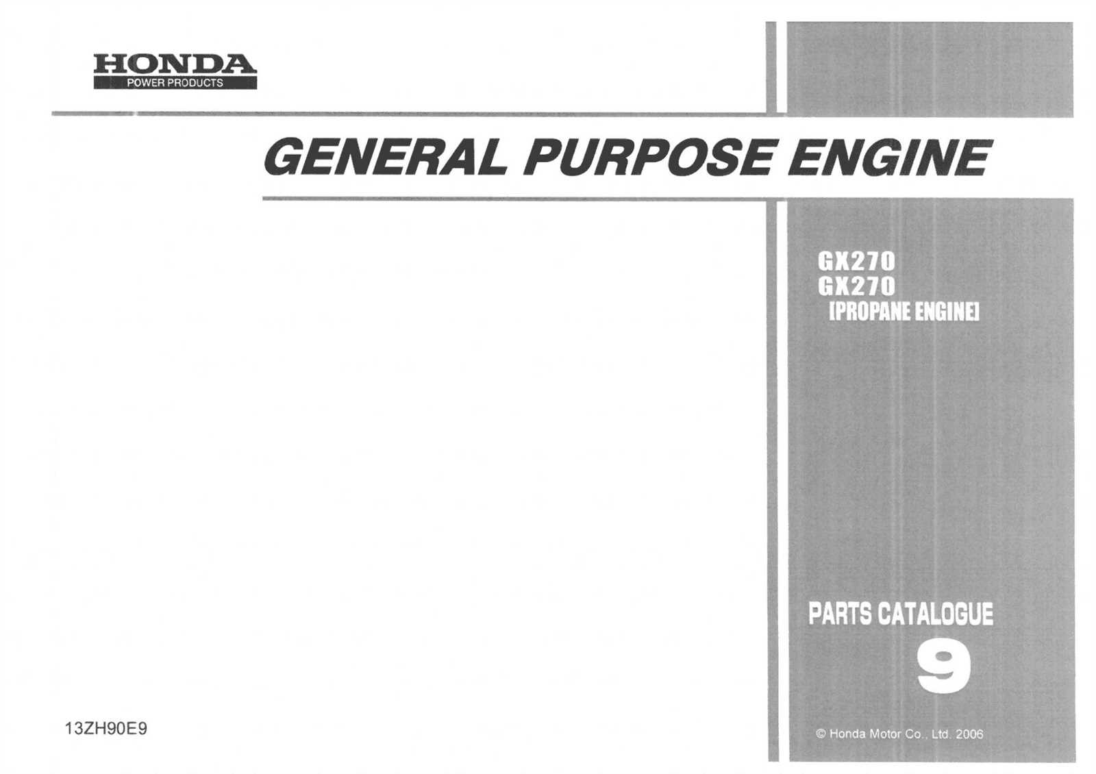 honda gx270 engine parts diagram