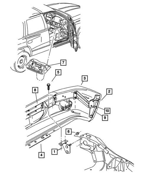 2000 dodge dakota parts diagram