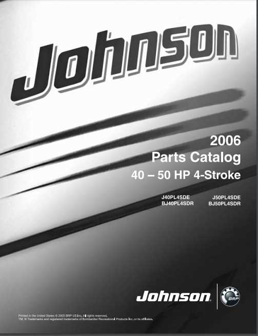 50 hp johnson outboard parts diagram