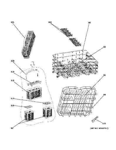 dishwasher parts diagram ge