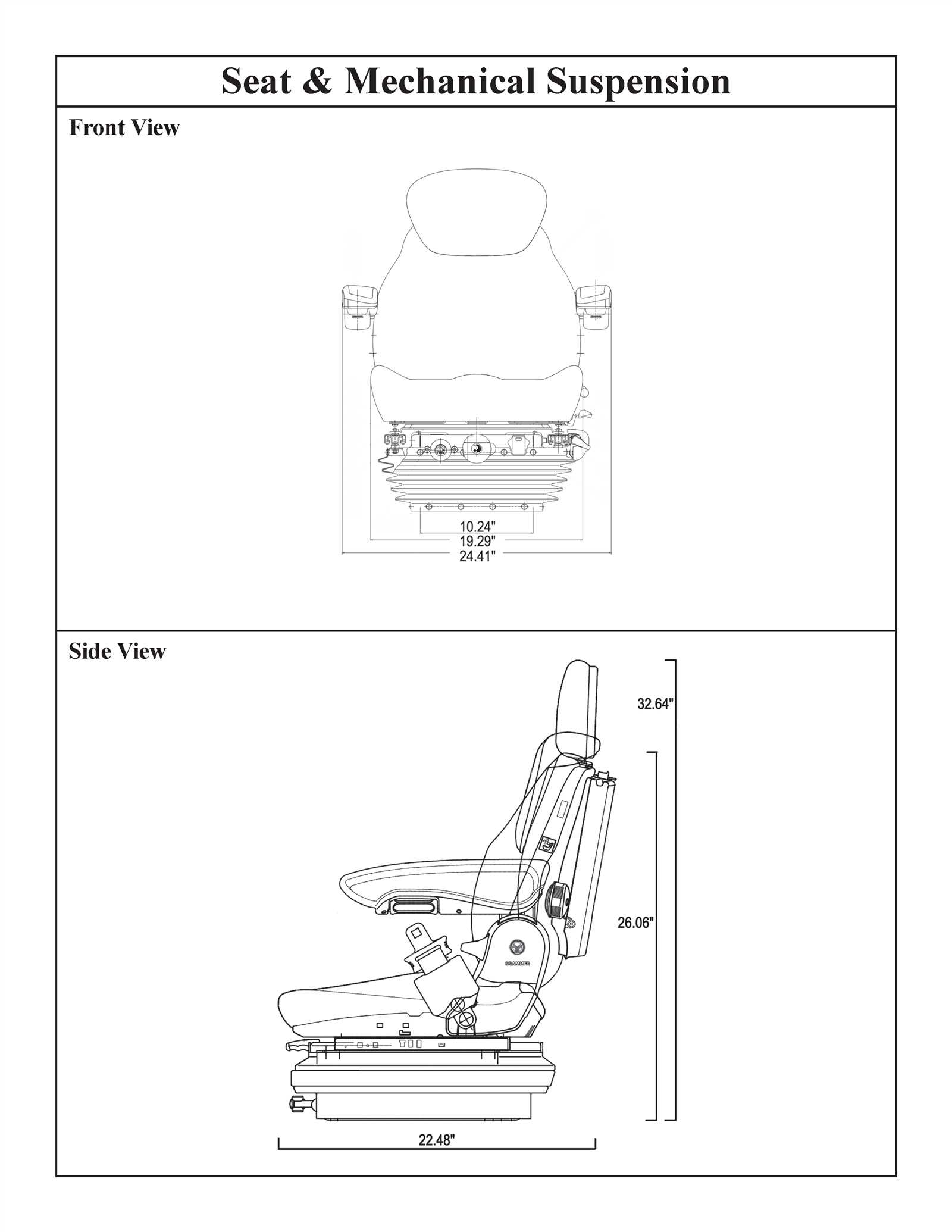 grammer seat parts diagram