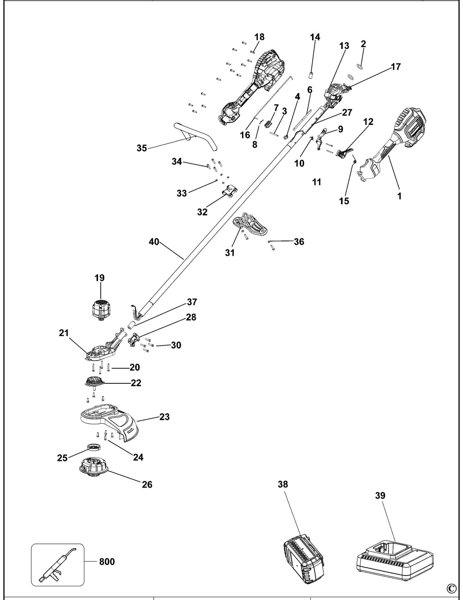 weedeater parts diagram