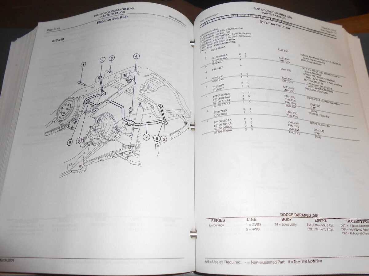 dodge durango parts diagram