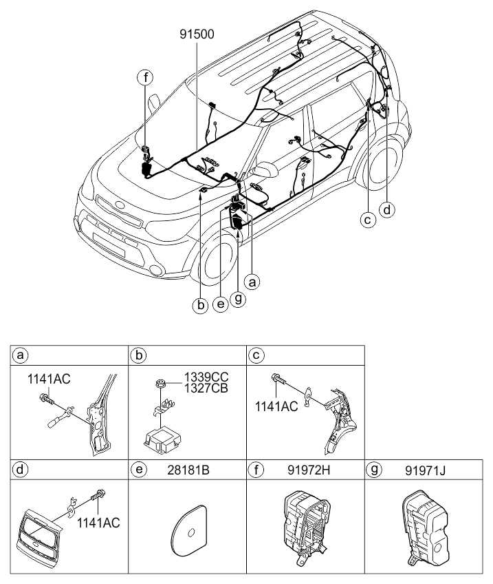 2013 kia soul body parts diagram