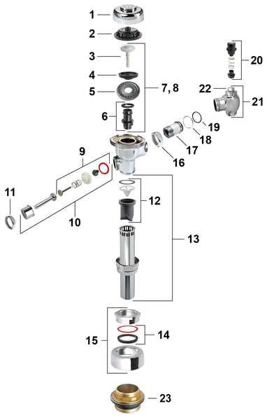 urinal parts diagram