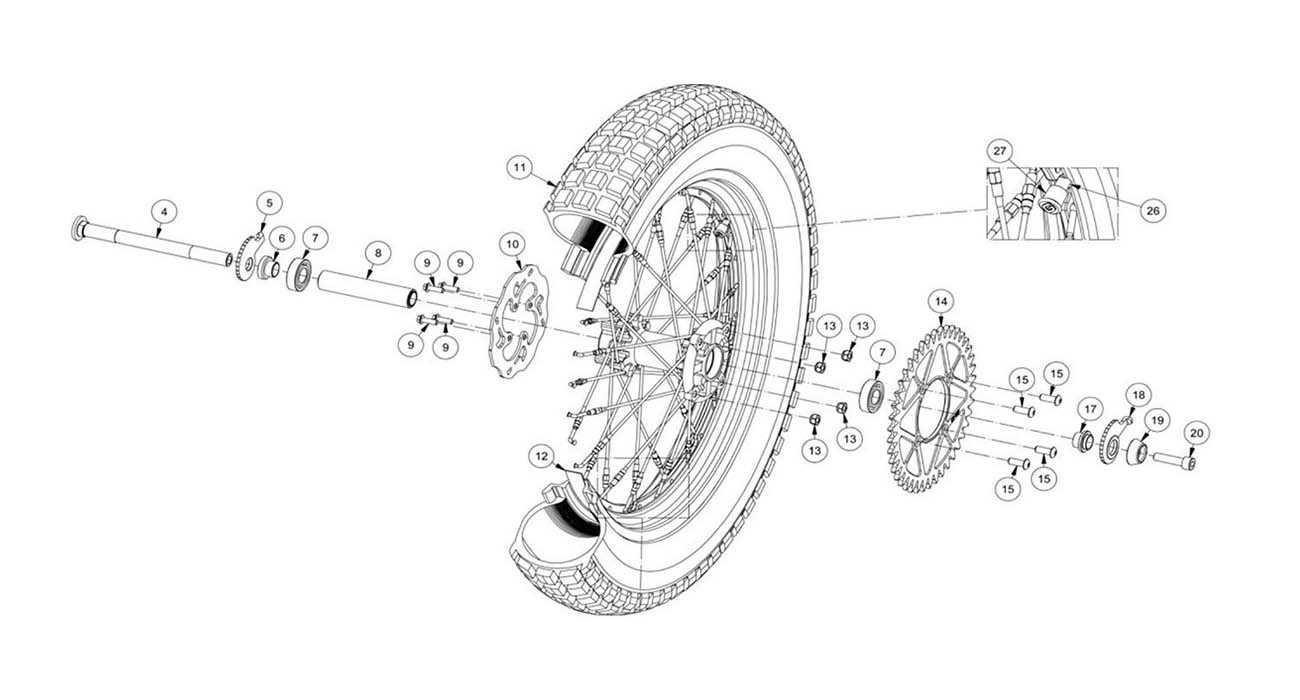 parts of a dirt bike diagram