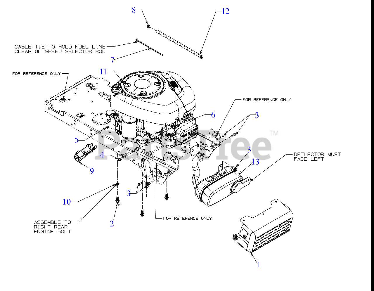 craftsman riding lawn mower engine parts diagram