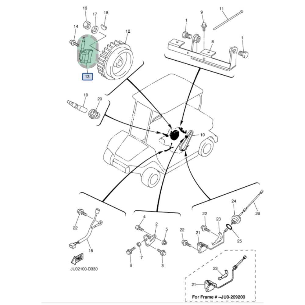 yamaha g16a parts diagram