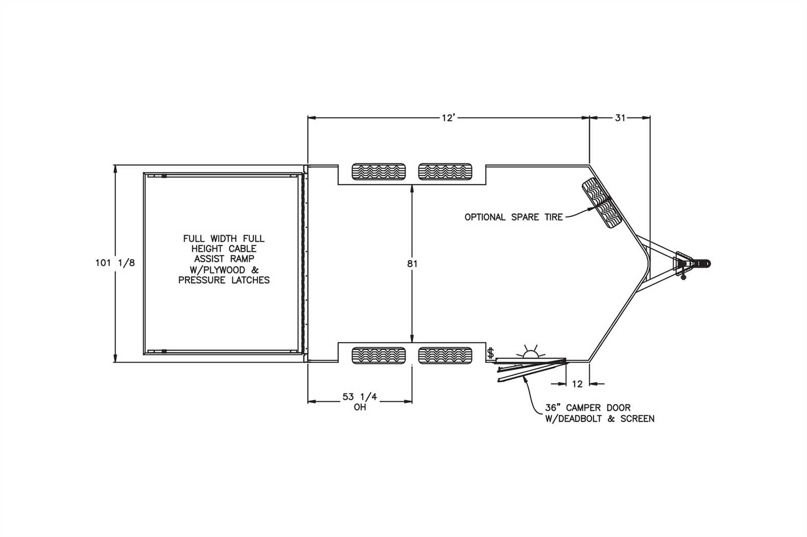 utility trailer parts diagram