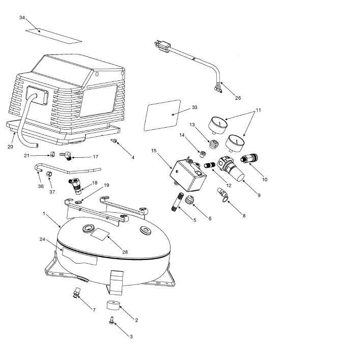 ridgid air compressor parts diagram