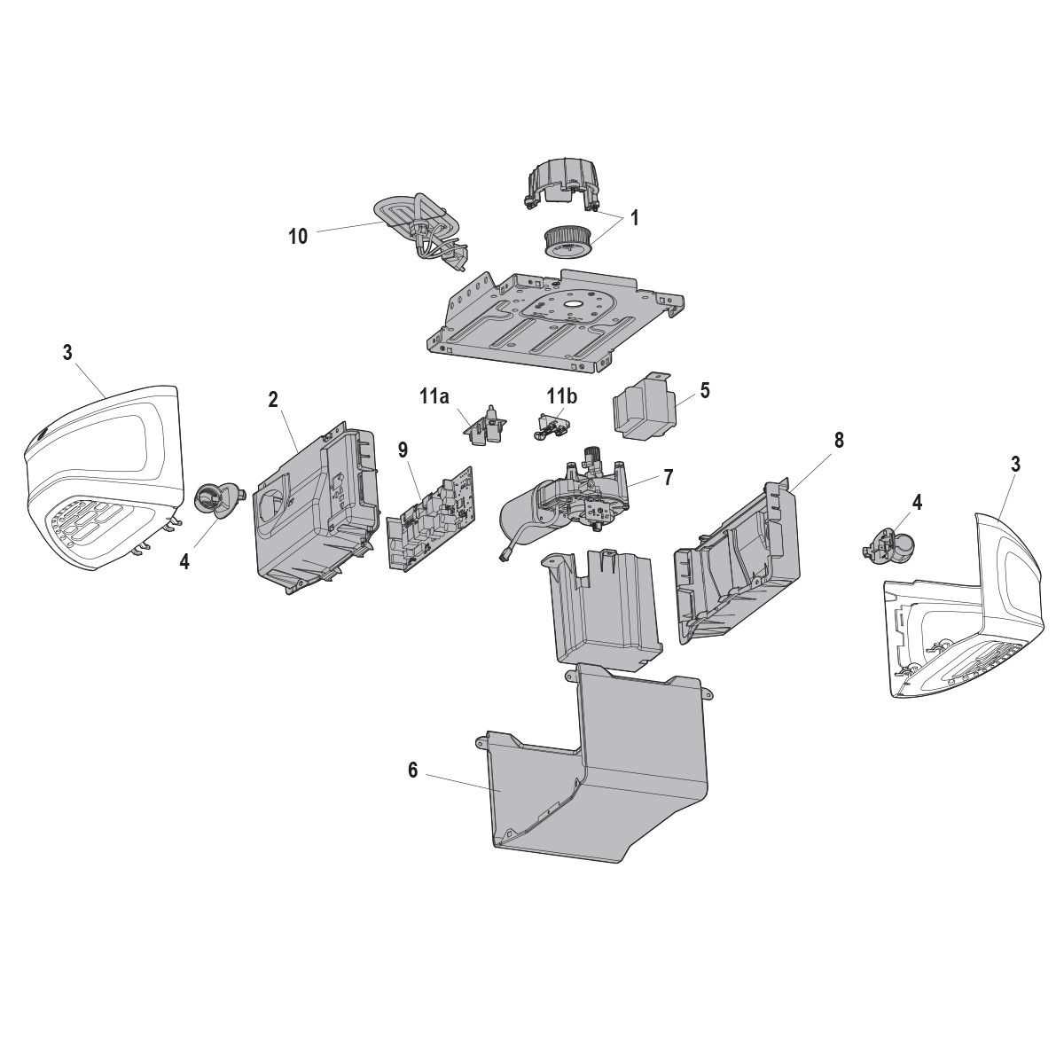 chamberlain garage door opener parts diagram