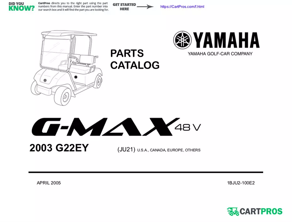 yamaha electric golf cart parts diagram