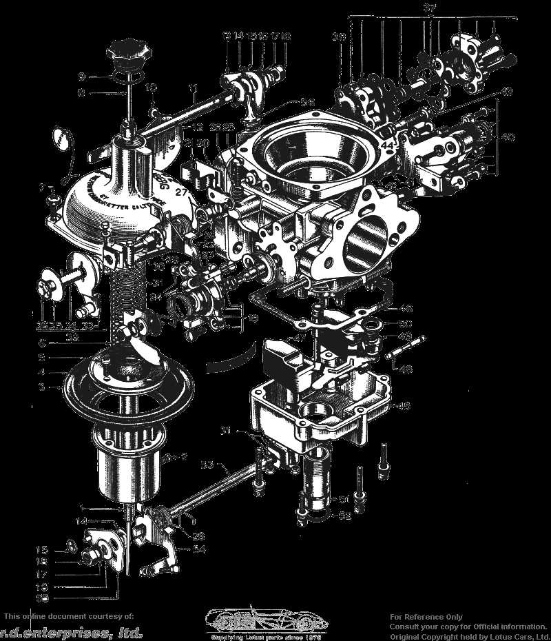 car carburetor parts diagram