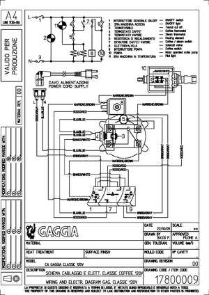 gaggia classic parts diagram pdf