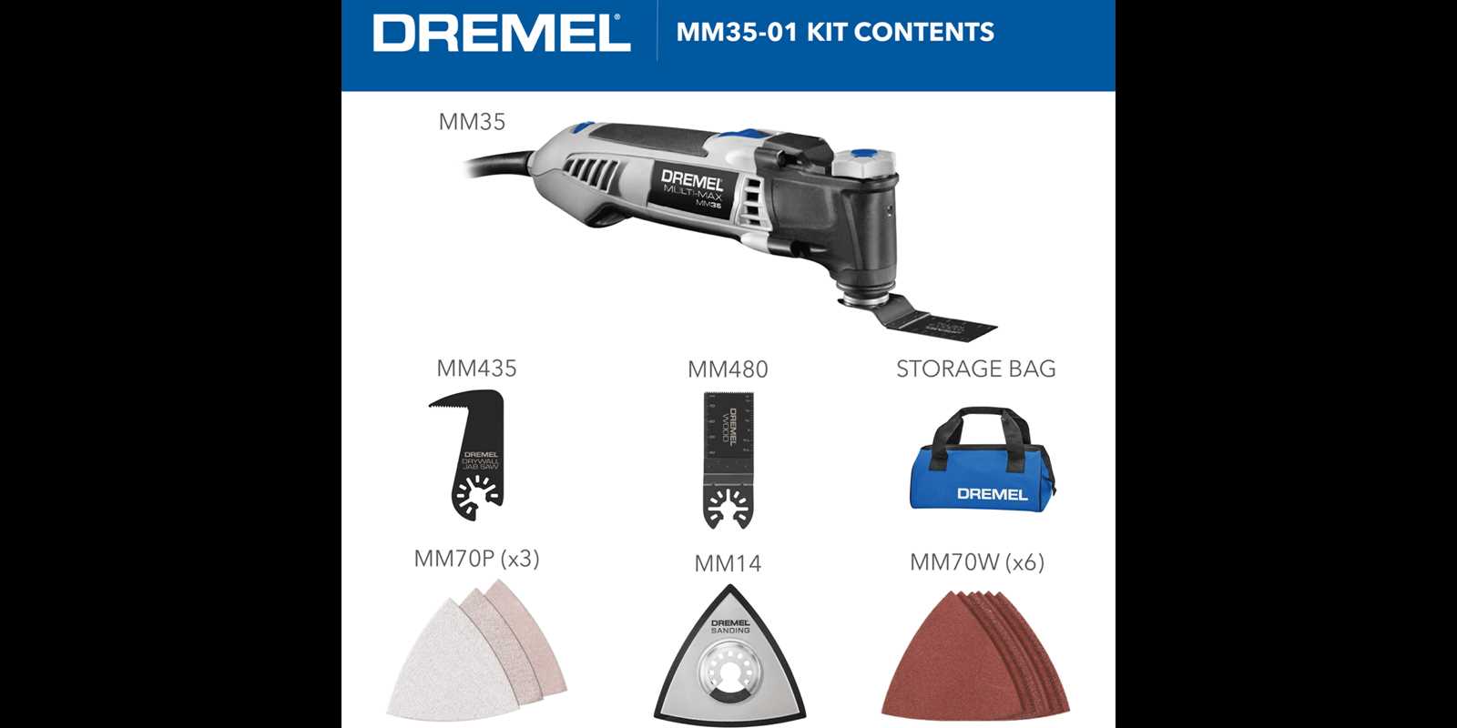 dremel multi max parts diagram