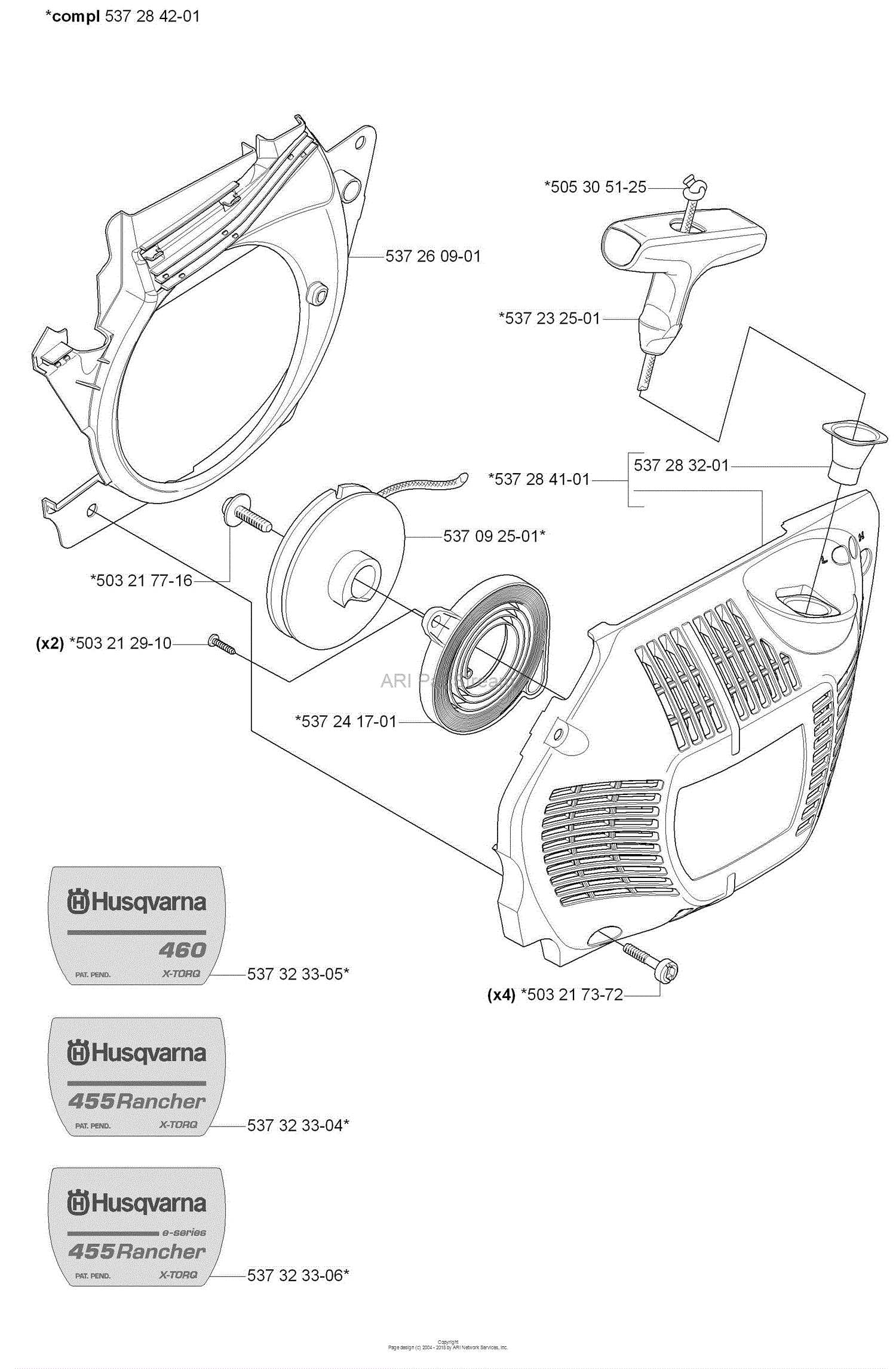 455 rancher parts diagram