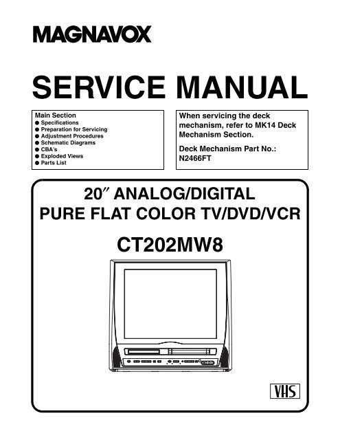 vcr parts diagram