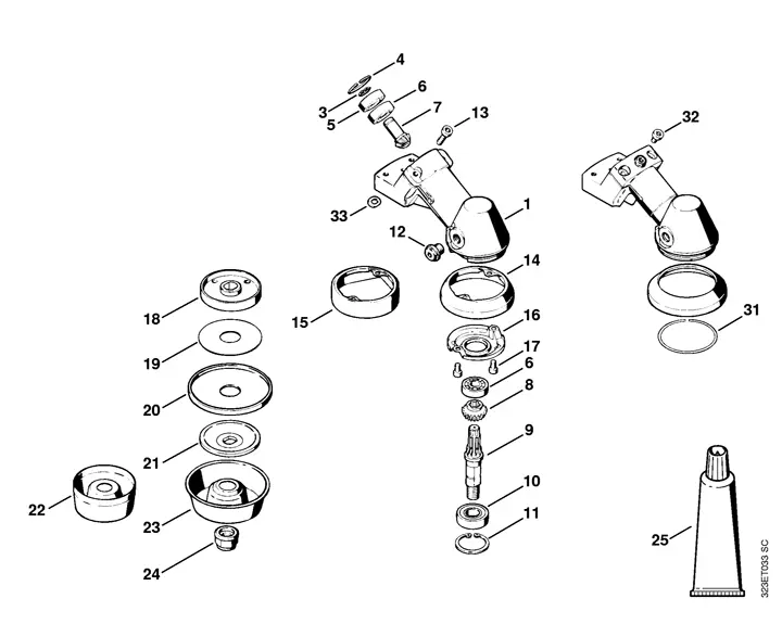 stihl fs 50 c parts diagram