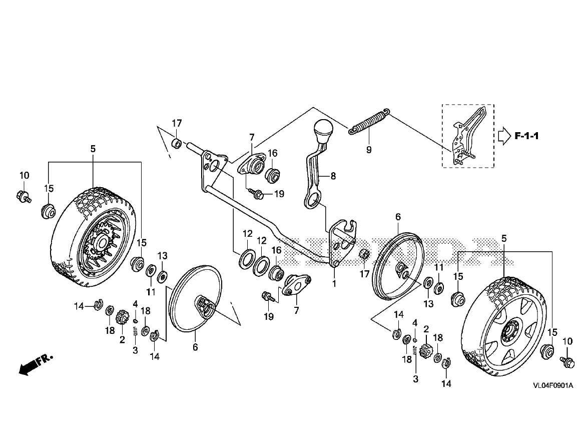 honda hrr216 honda self propelled lawn mower parts diagram