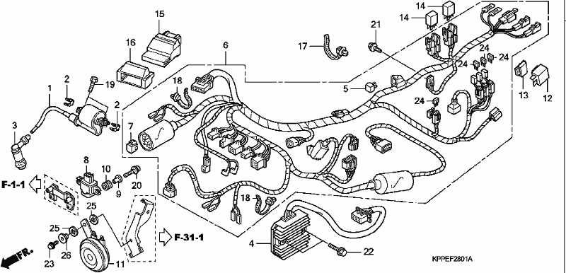 cbr 125 parts diagram