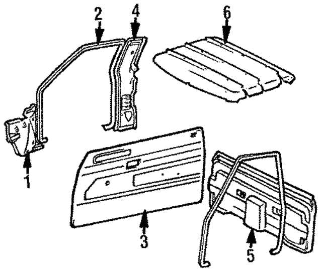 vehicle door parts diagram