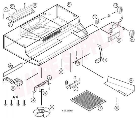 vent a hood b200msc parts diagram