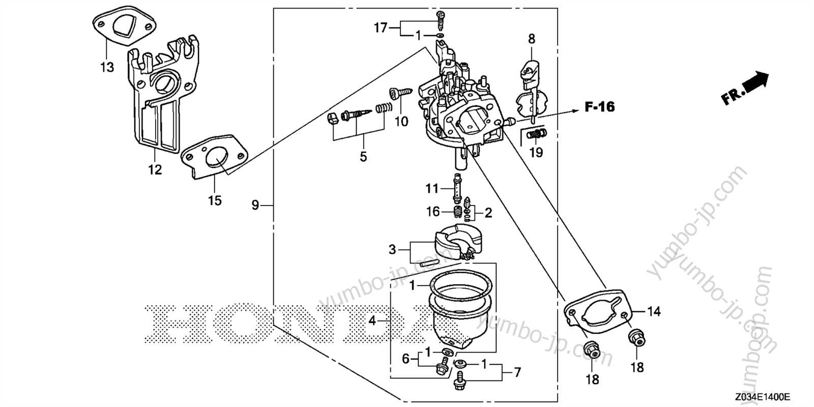 honda gx390 generator parts diagram