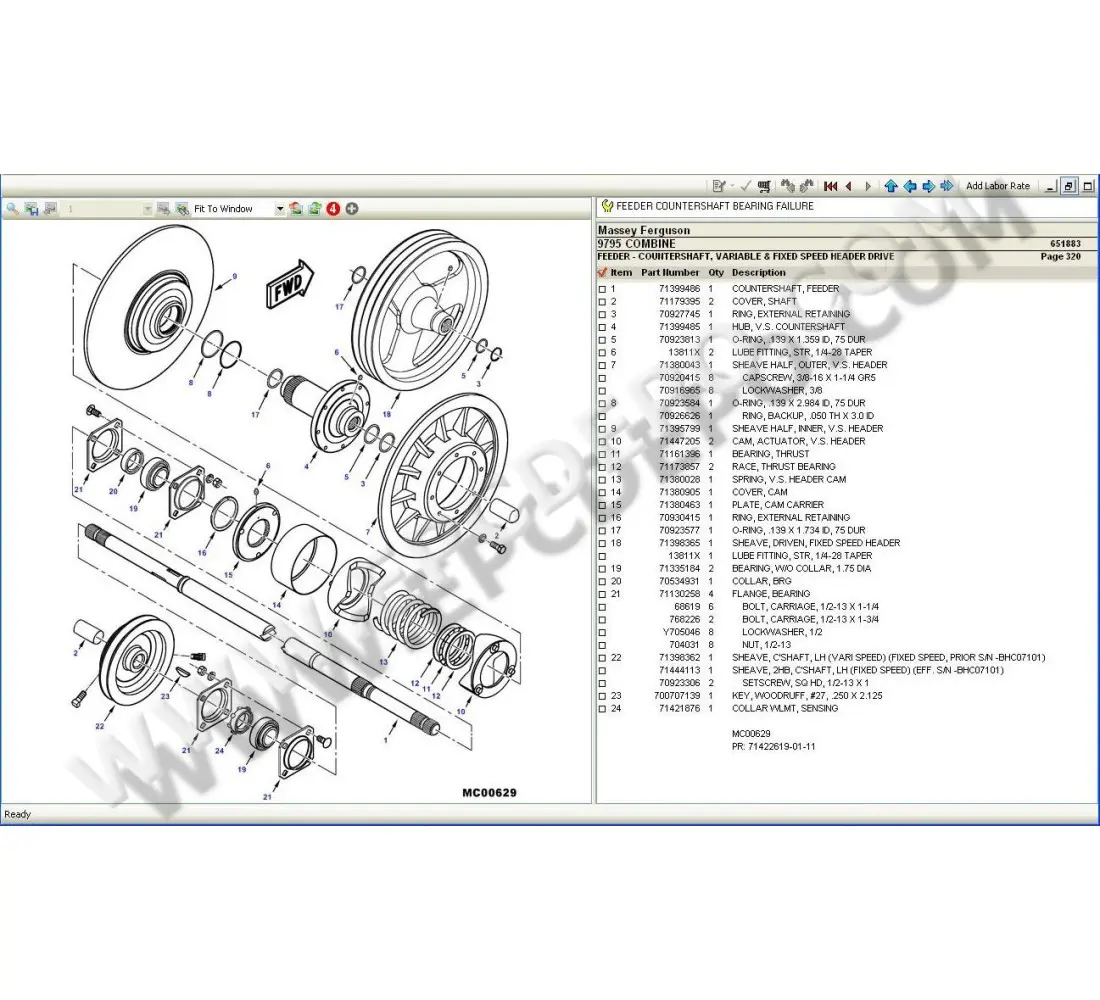 massey ferguson 41 sickle mower parts diagram