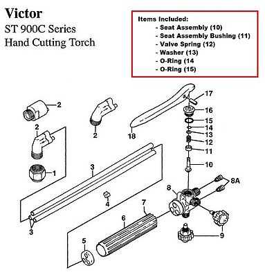 victor cutting torch parts diagram