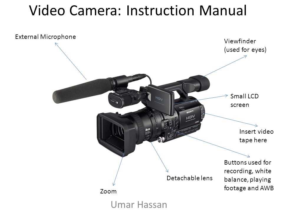 video camera parts diagram