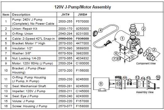 jacuzzi tub parts diagram