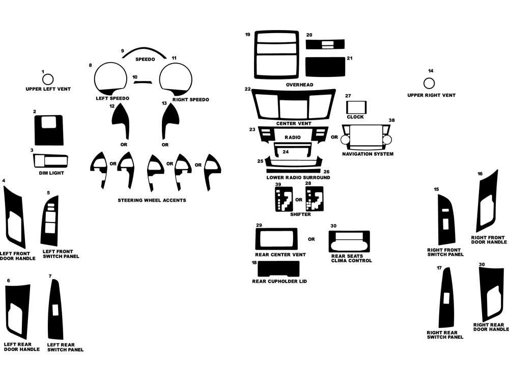 2012 toyota highlander parts diagram