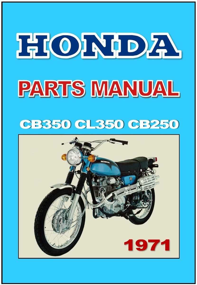 1972 honda cb350 parts diagram