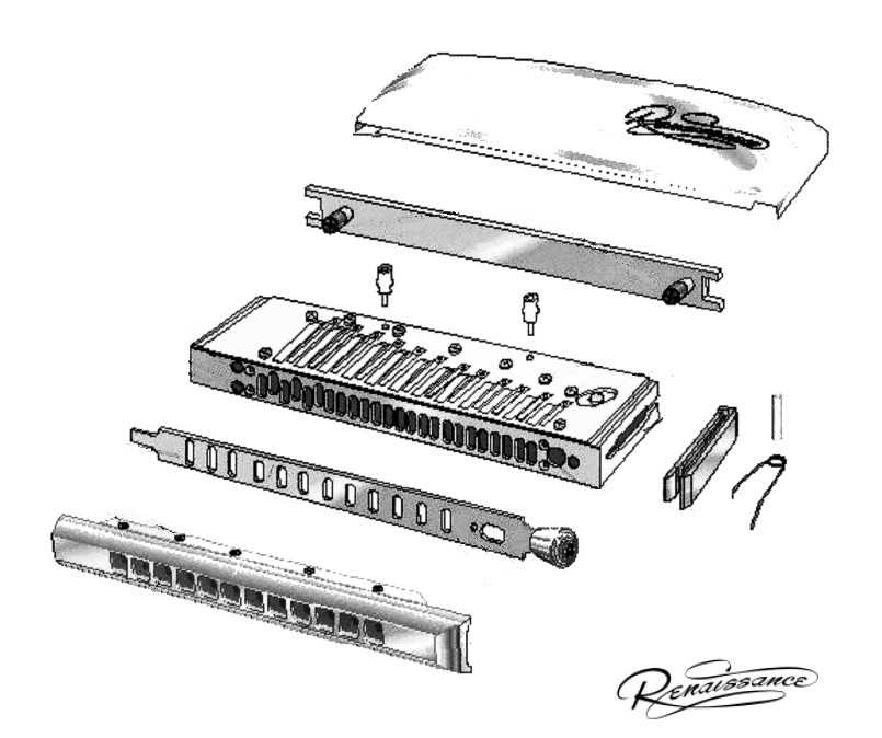 harmonica parts diagram