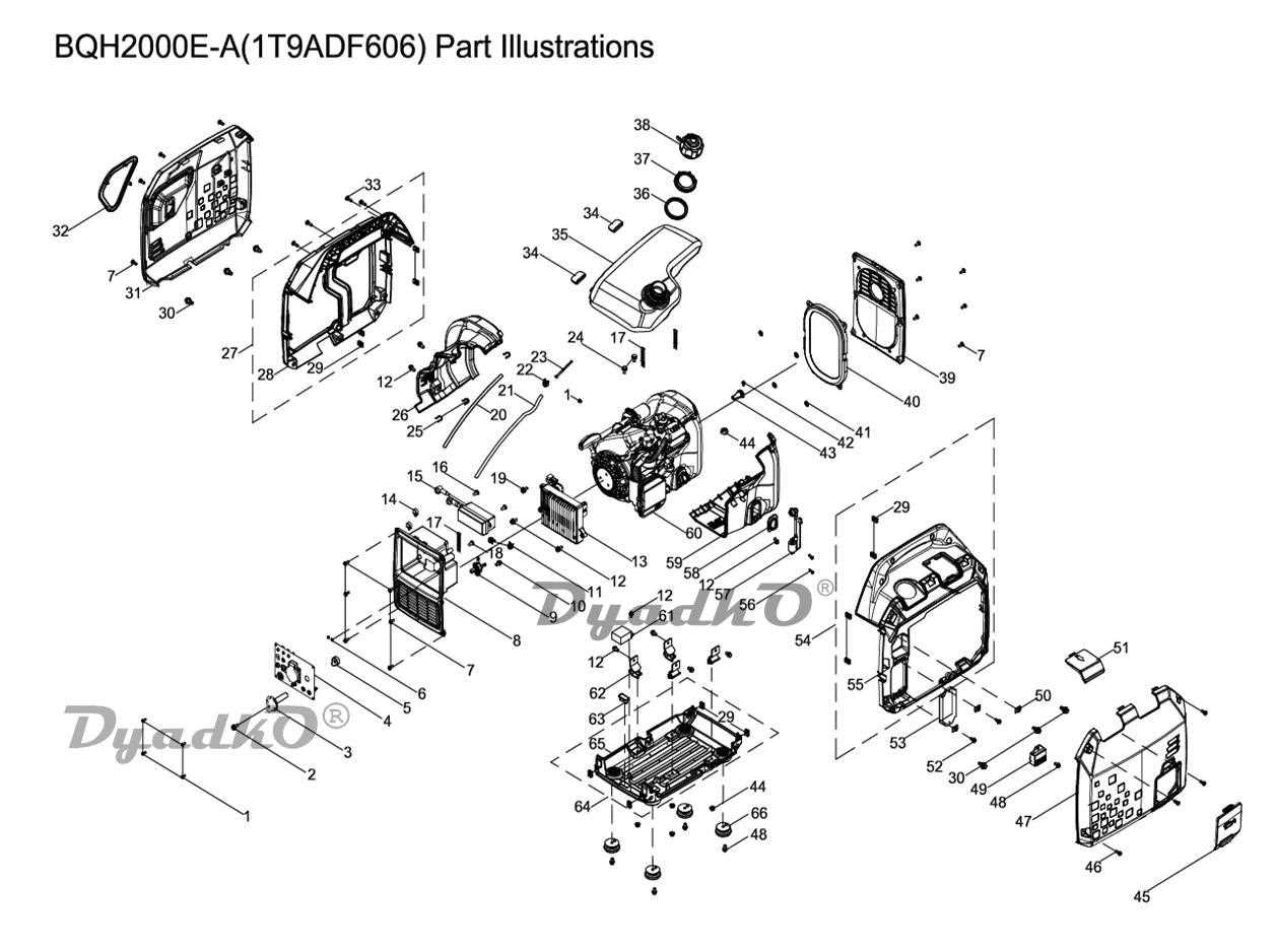 generac 4000exl parts diagram