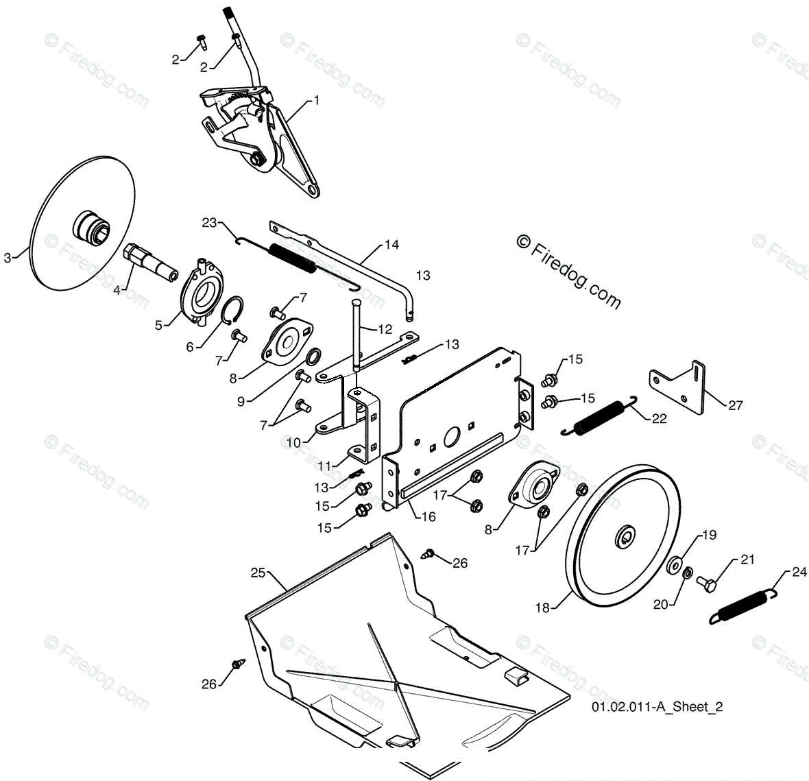 yard machines push mower parts diagram