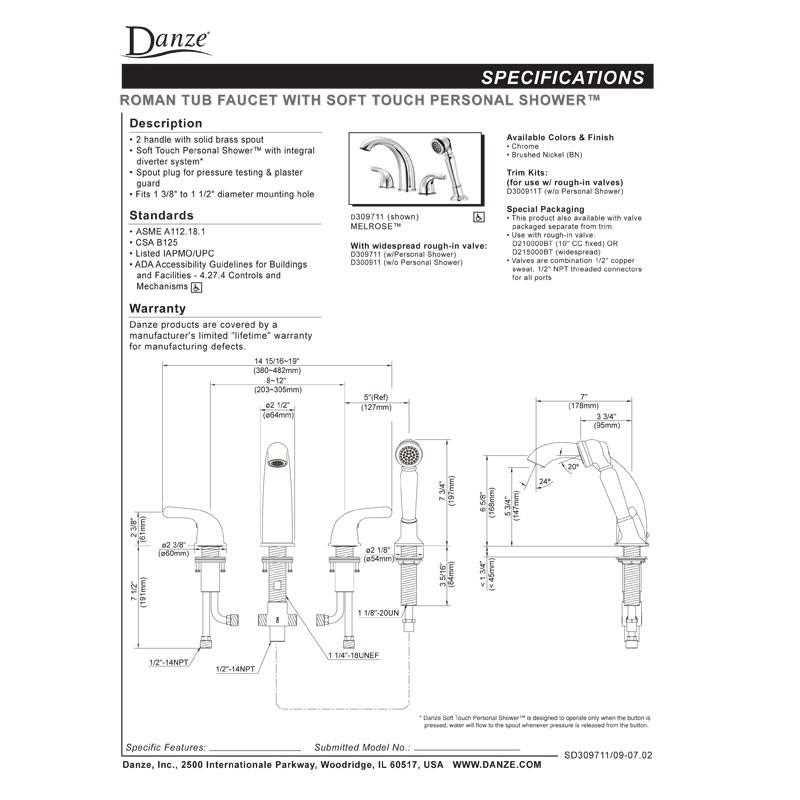 tub faucet parts diagram